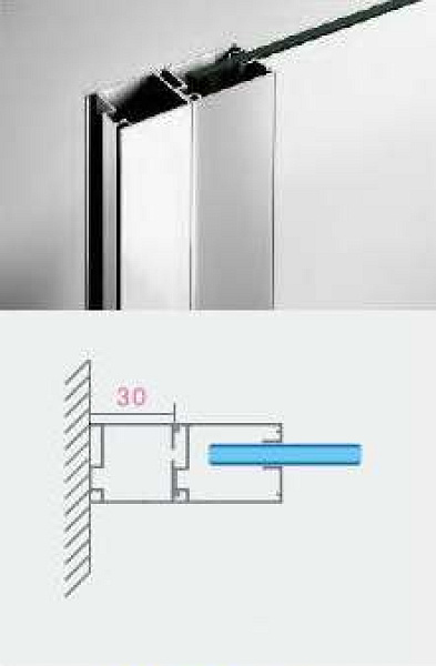 Toldóprofil, 3cm Wasserburg EXPRESS családhoz
